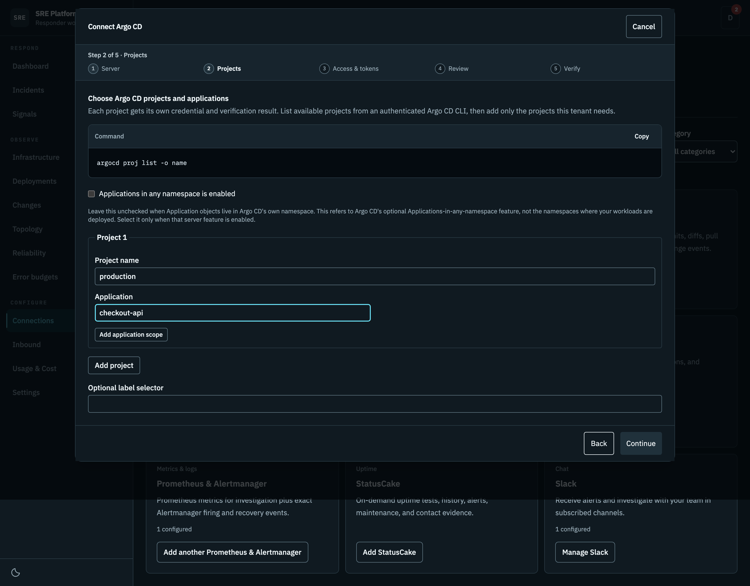 Choosing projects and applications