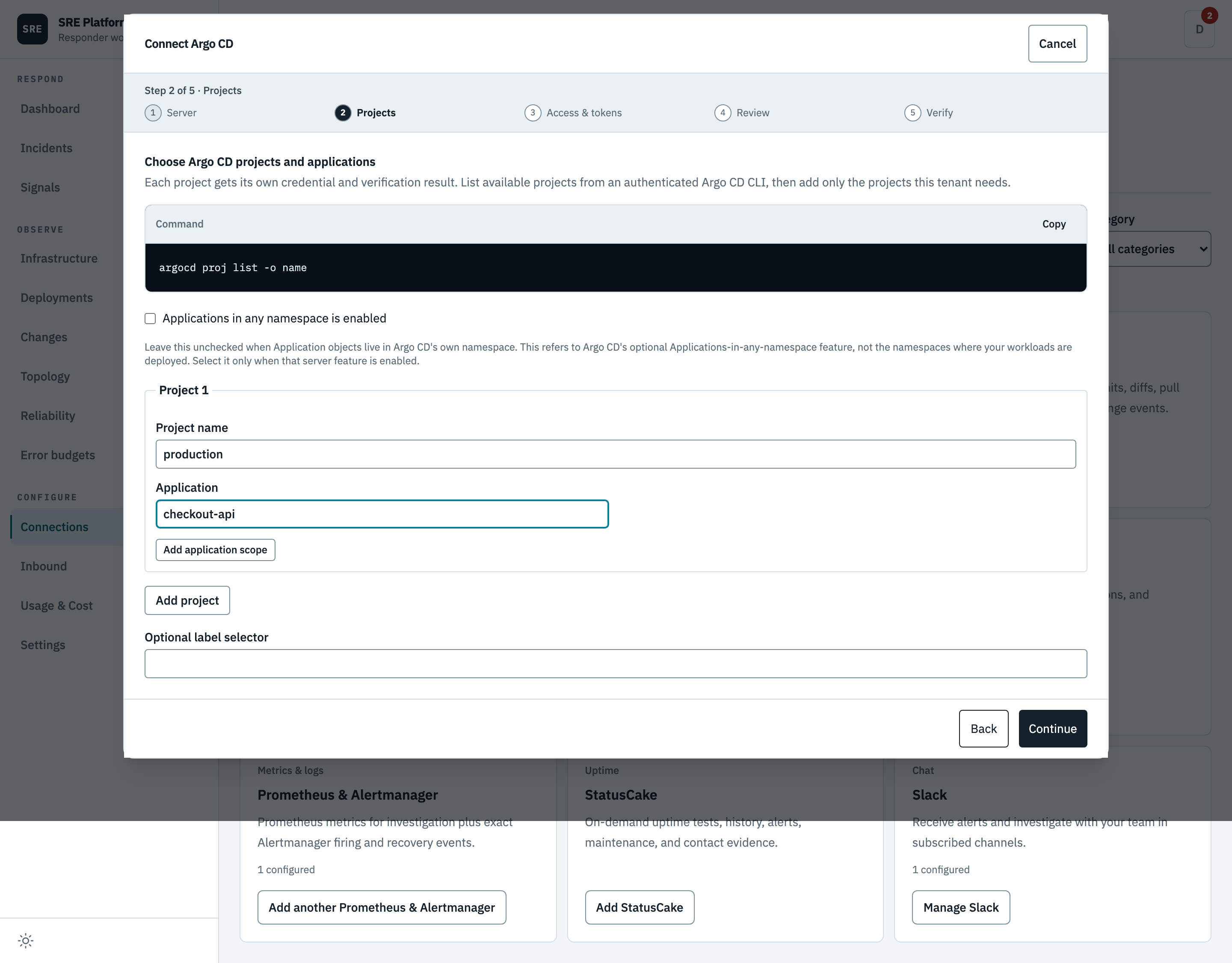 Choosing projects and applications