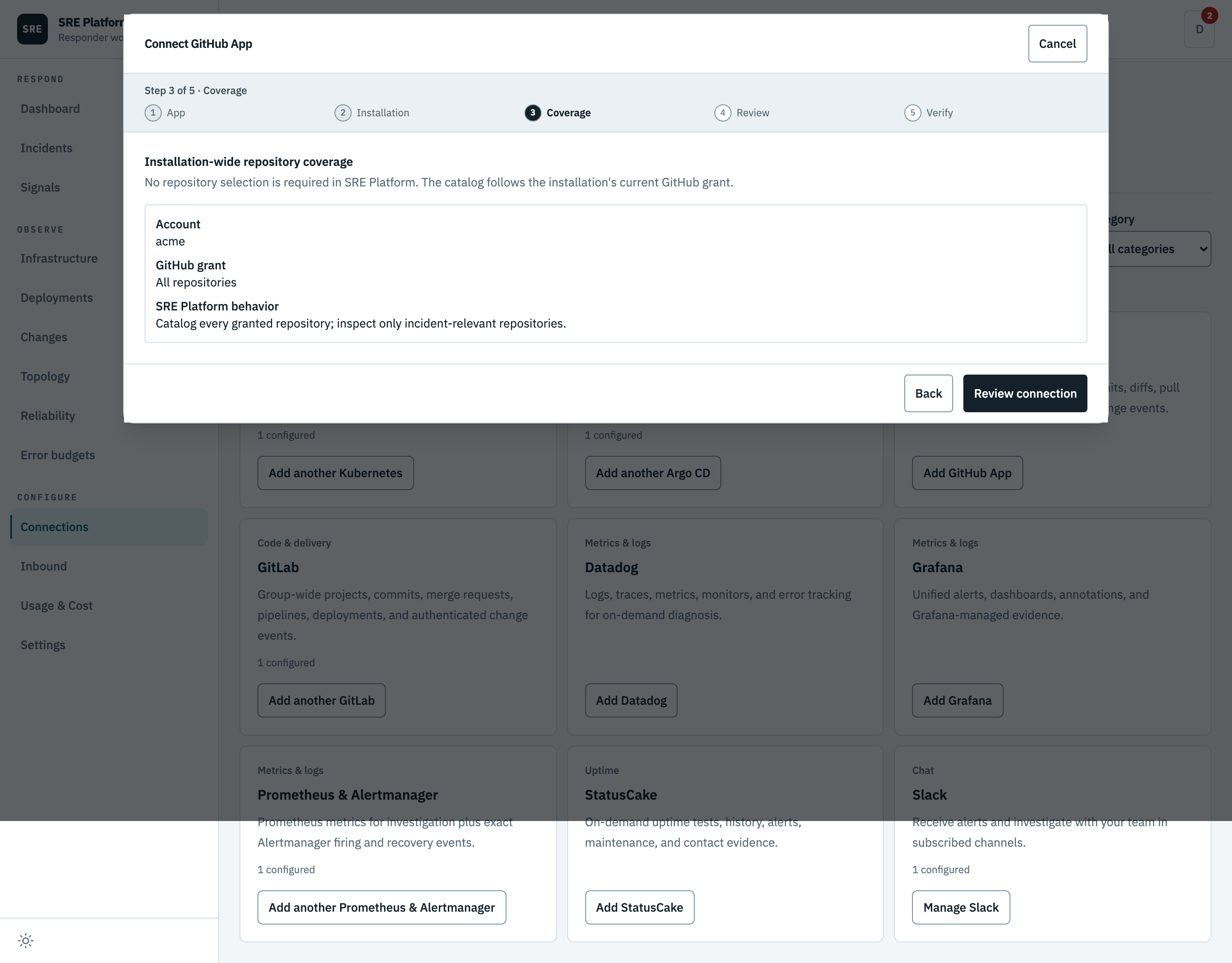 Installation-wide repository coverage